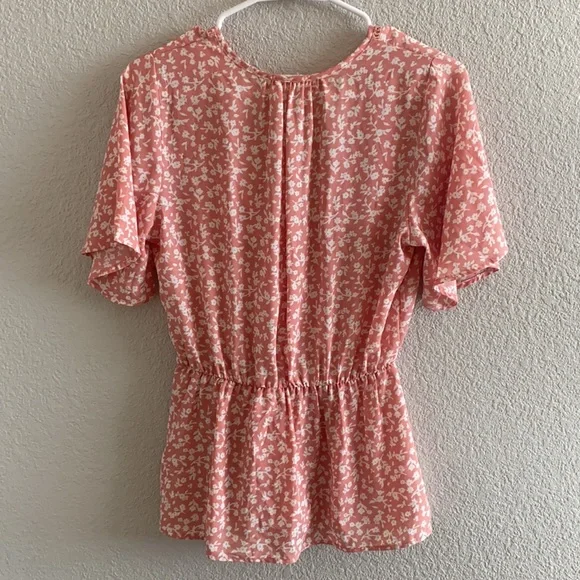 Sienna Sky M pink floral blouse - Picture 3 of 3